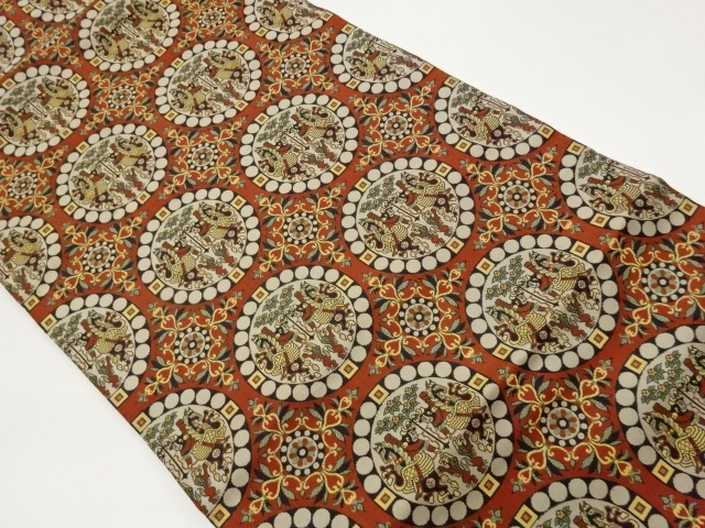 JAPANESE NAGOYA OBI / WOVEN TRADITIONAL PATTERN